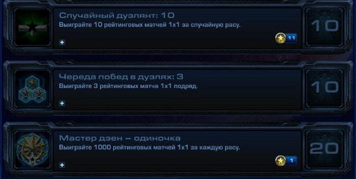 StarCraft II: Wings of Liberty - StarCraft II:  Wings of Liberty - Достижения.