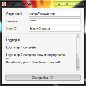 Battlefield 3 - Как поменять ID в Origin?